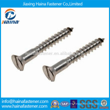 Stainless Steel Slotted Flat Head Wood Screw